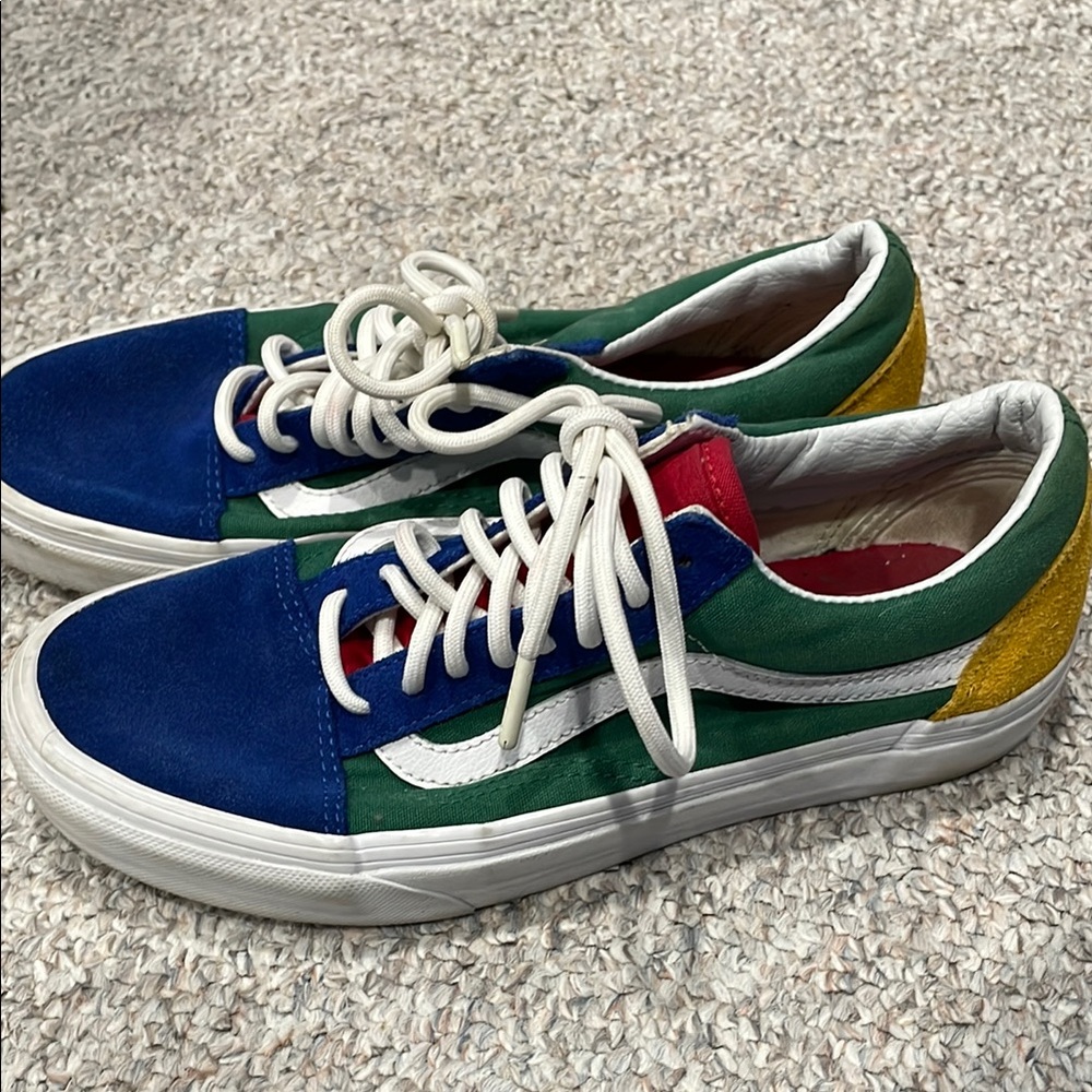 Vans Blue and Green Sneakers